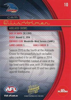 2015 Select AFL Honours Series 2 #10 Cam Ellis-Yolmen Back